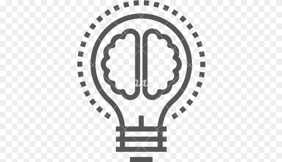 Light Bulb Brain Icons By Canva Greek Ancient Painted Plates, Lightbulb Png Image