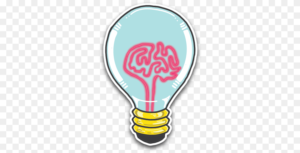 Light Bulb Brain Light Bulb Graphic Design Transparent, Lightbulb, Food, Ketchup Free Png