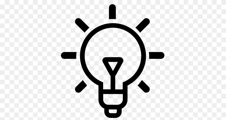 Light Bulb Bulb Light Idea Icon With And Vector Format, Gray Png