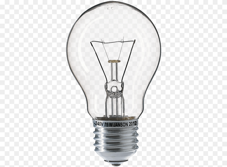 Light Bulb Bulbs Fragile 75w Glow Wire Glass Lampadina, Lightbulb Free Transparent Png