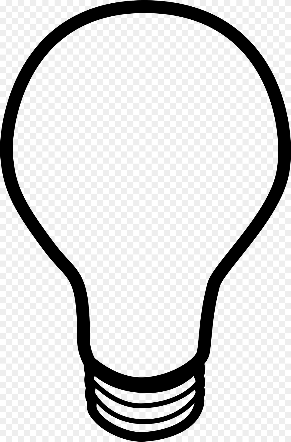 Light Bulb Clip Art, Gray Free Png Download
