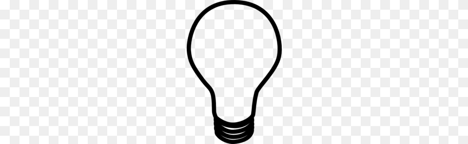 Light Bulb Clip Art, Gray Free Png