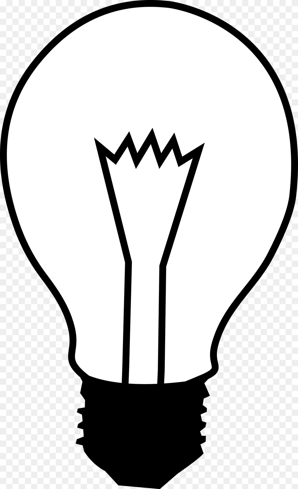 Light Bulb Clip Art Black And White Vintage Lamp Black And White, Person, Lightbulb Png Image
