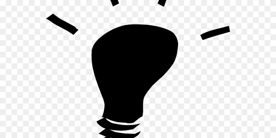 Light Bulb Clipart Black And White, Lightbulb Free Transparent Png