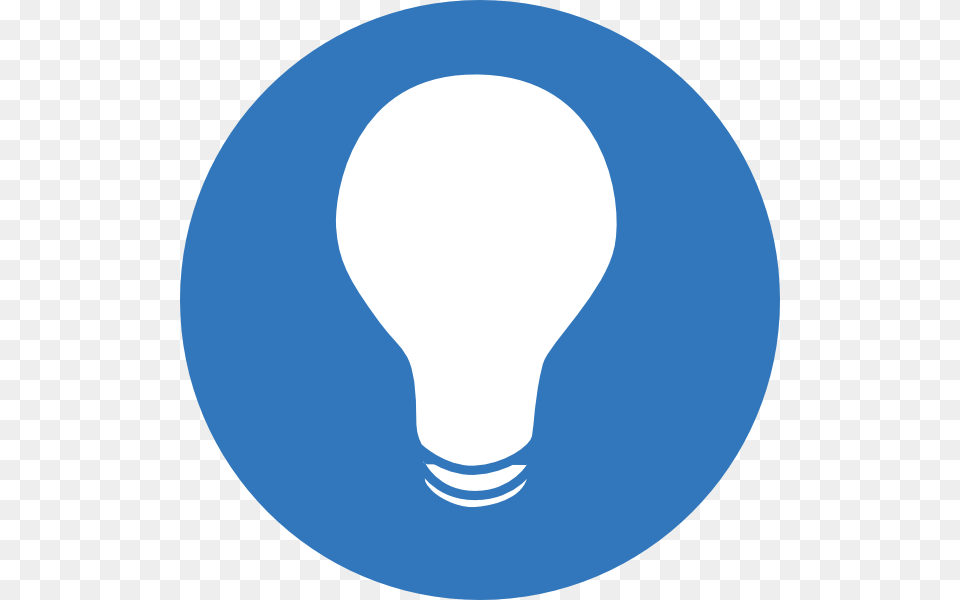 Light Bulb Clipart Blue, Lightbulb, Disk Free Png Download