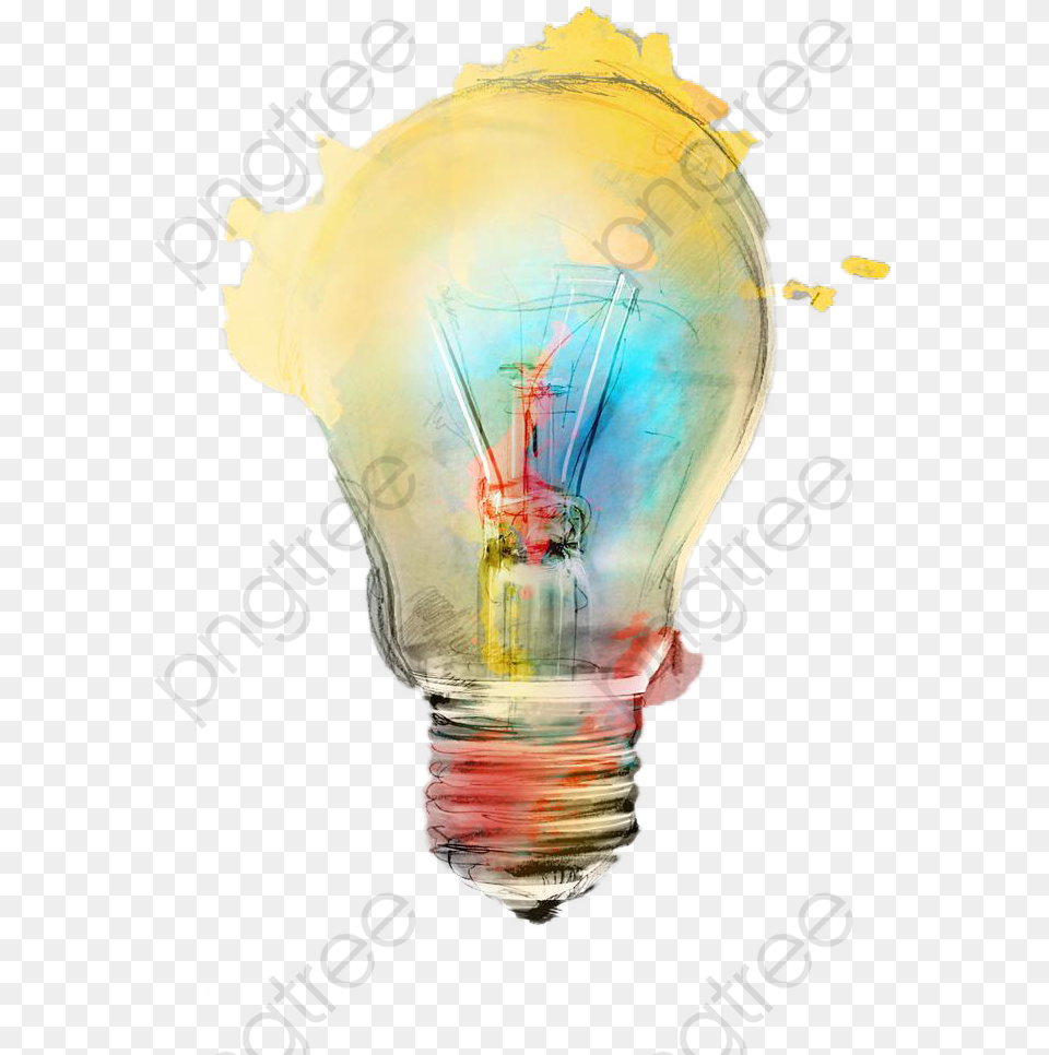 Light Bulb Clipart Color Hot Air Balloon, Lightbulb, Person Png Image