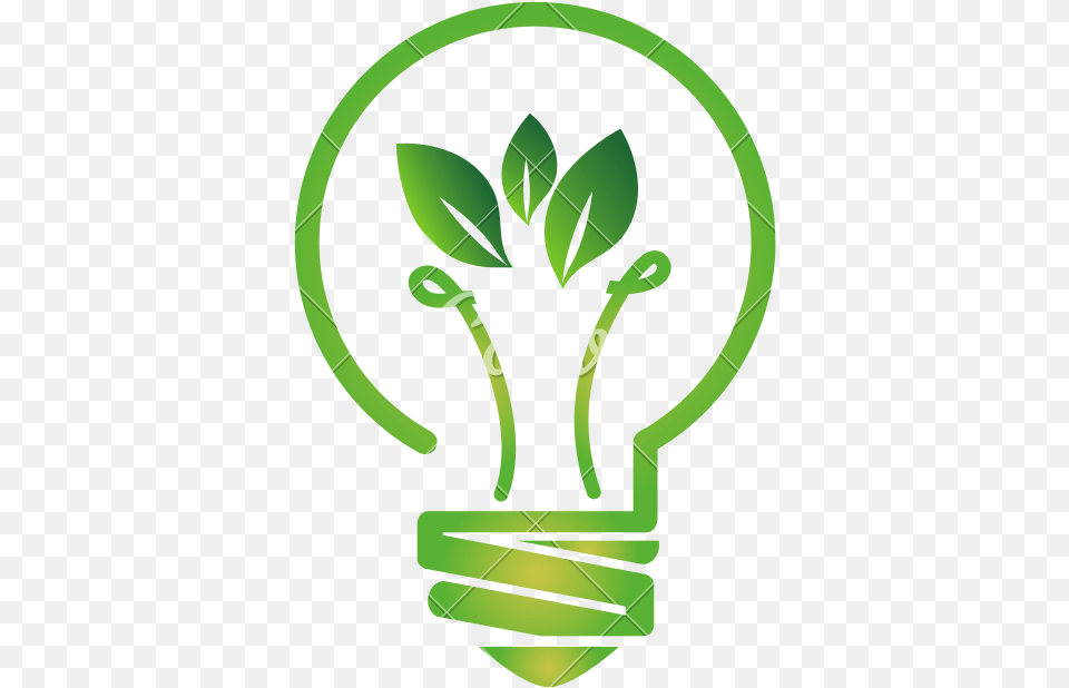 Light Bulb Clipart Eco Logo Eco Friendly Icon, Green, Leaf, Plant, Lightbulb Png Image