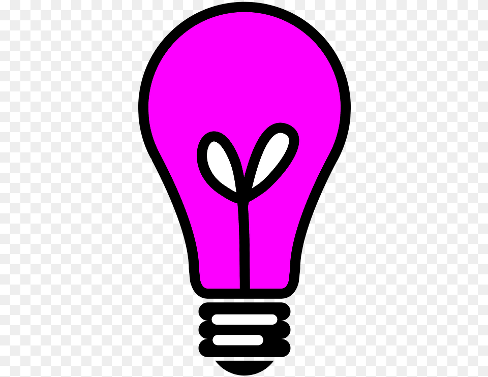 Light Bulb Clipart Lightbulb Clipart Pink Light Bulb Background Lightbulb Clip Art Free Transparent Png