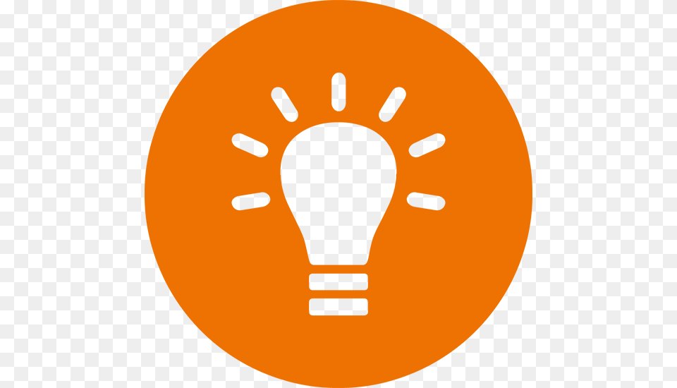 Light Bulb Clipart Orange Data Alert Free Transparent Png