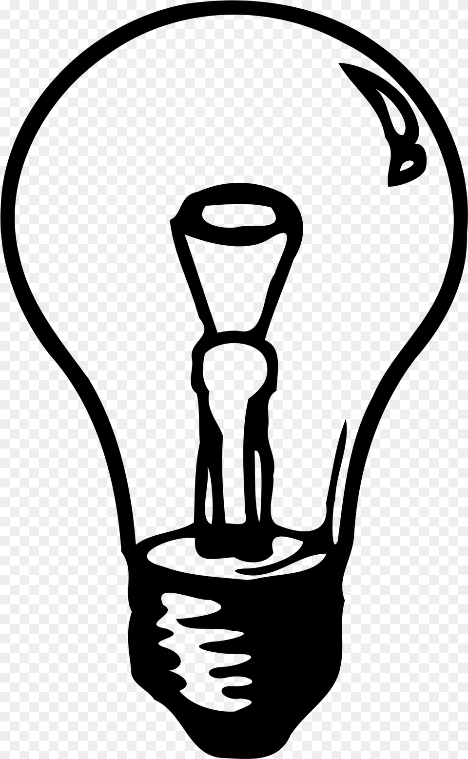 Light Bulb Clipart Picture Royalty Library Incandescent Light Bulb Clipart, Gray Free Png Download