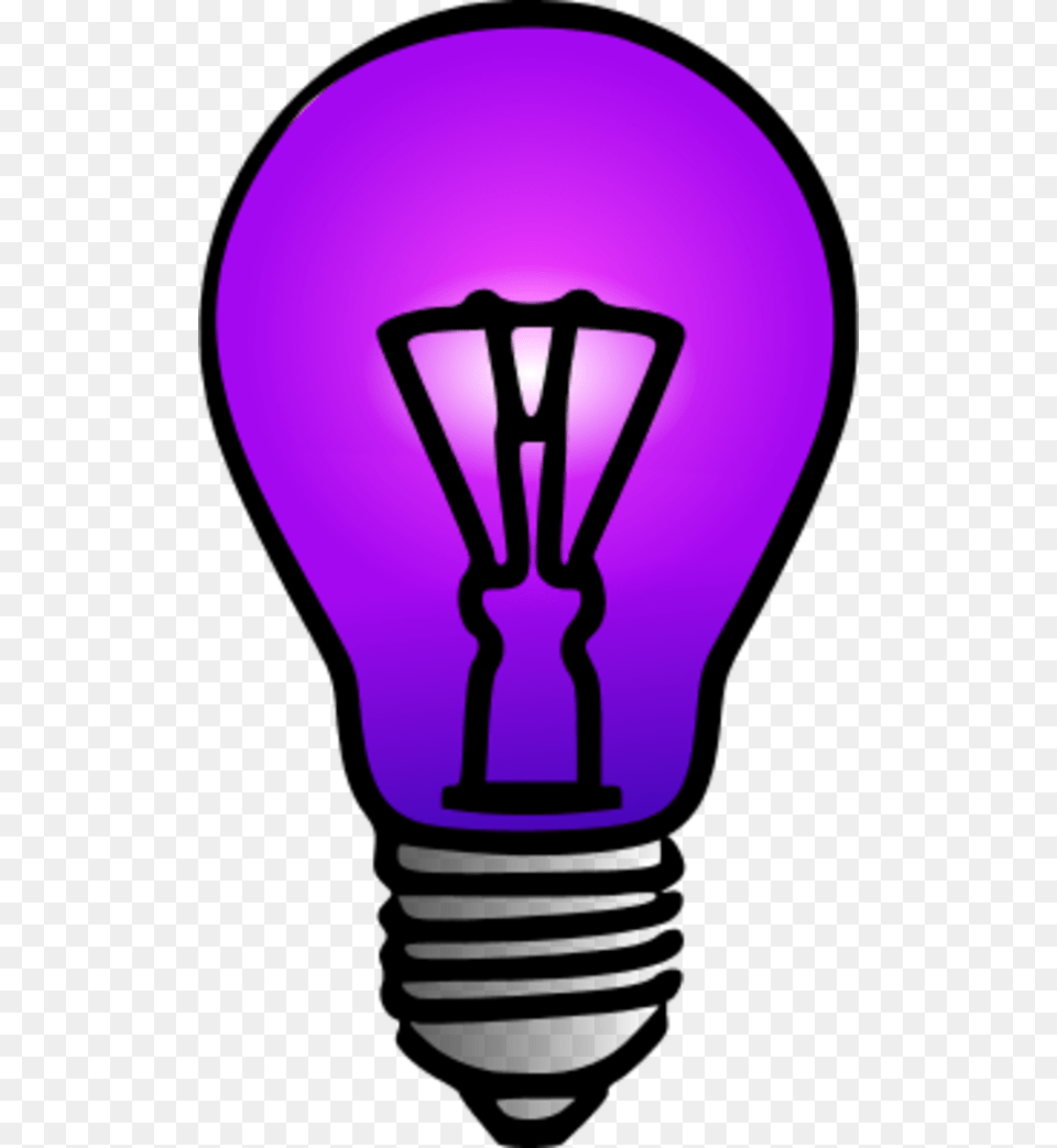 Light Bulb Clipart Purple Hypothesis Clipart, Lightbulb, Smoke Pipe Free Png