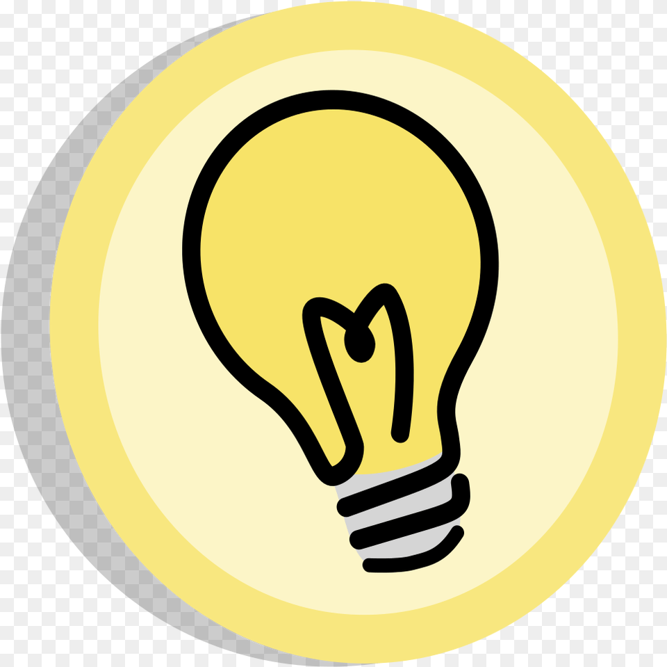 Light Bulb Clipart To Thinking Light Bulb, Lightbulb, Disk Free Png Download