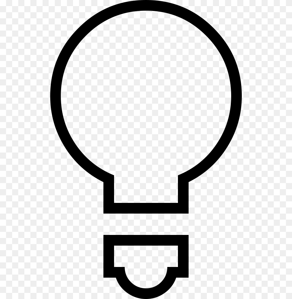 Light Bulb Emblem, Lightbulb, Stencil Png