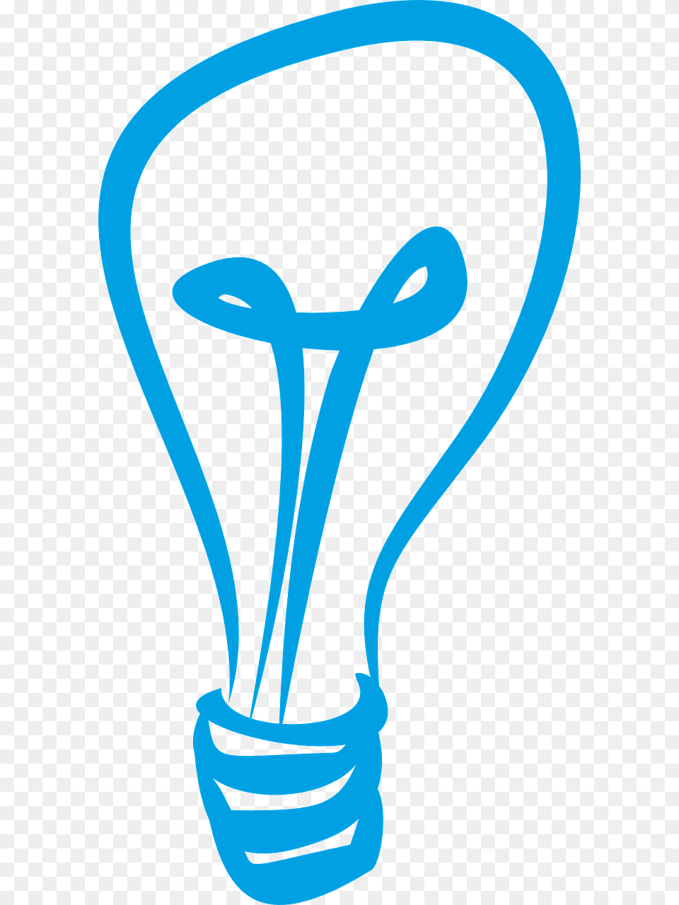 Light Bulb Graphic Blue, Lightbulb, Person, Face, Head Free Png