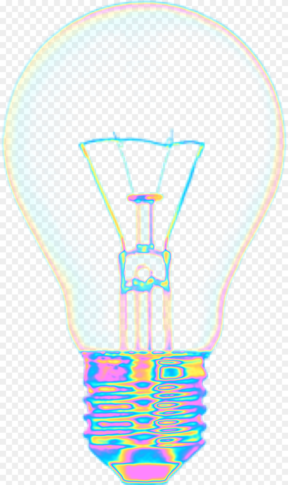 Light Bulb Holographicdinaaaaaahfreetoedit Light Bulb, Lightbulb, Person, Face, Head Png Image