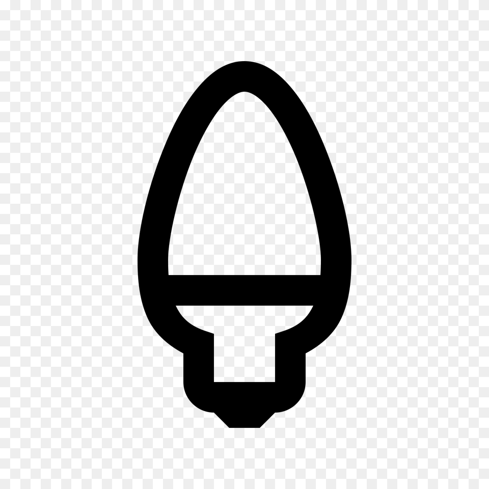 Light Bulb Icon, Gray Png Image