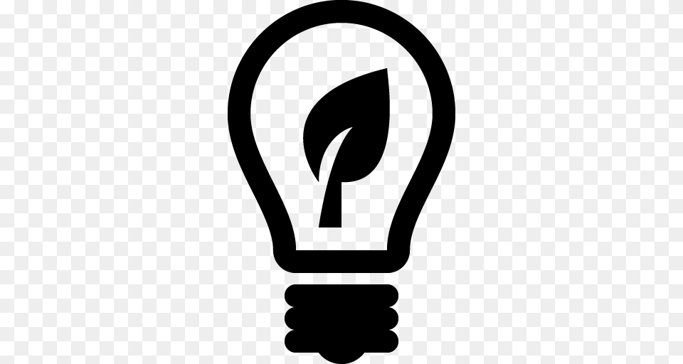 Light Bulb Icon, Gray Png Image