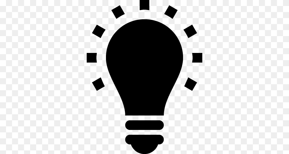 Light Bulb Icon, Gray Png Image