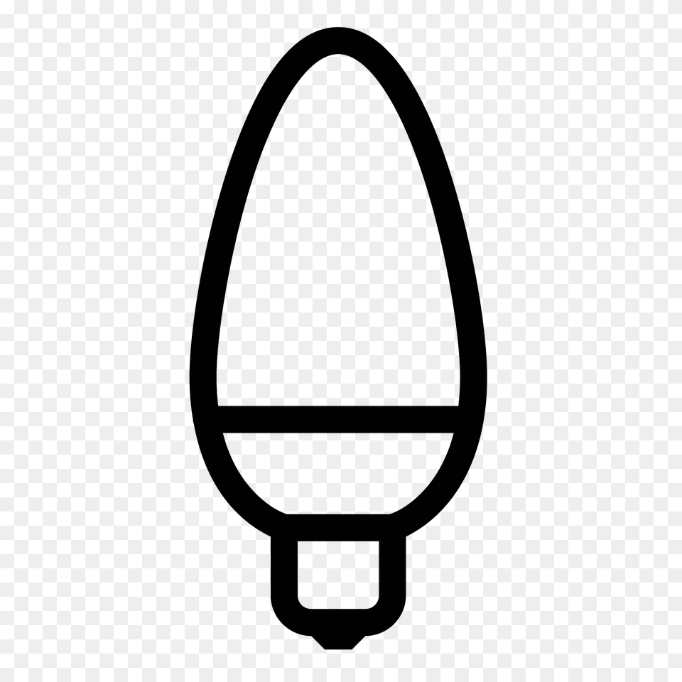 Light Bulb Icon, Gray Png