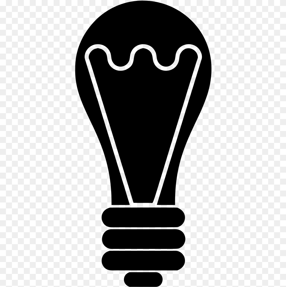 Light Bulb Icon, Gray Free Transparent Png
