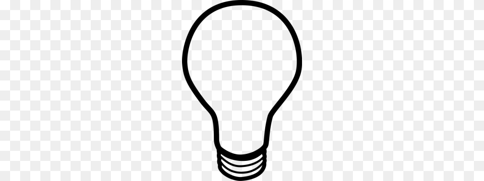 Light Bulb Icon Light Bulb Icon Line Iconset Iconsmind Image, Gray Free Transparent Png