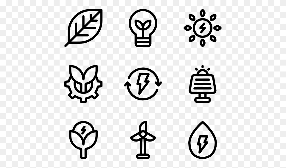 Light Bulb Icons, Gray Free Transparent Png