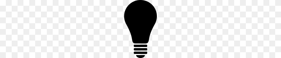 Light Bulb Icons Noun Project, Gray Png
