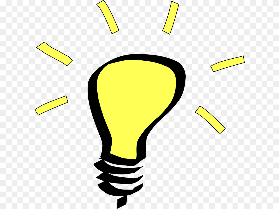 Light Bulb Idea Cartoons, Aircraft, Transportation, Vehicle, Lighting Free Png Download