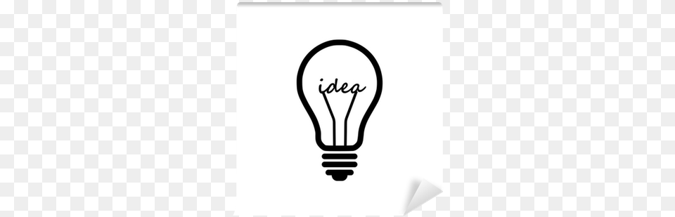 Light Bulb Idea Wall Mural U2022 Pixers We Live To Change Incandescent Light Bulb, Lightbulb Png