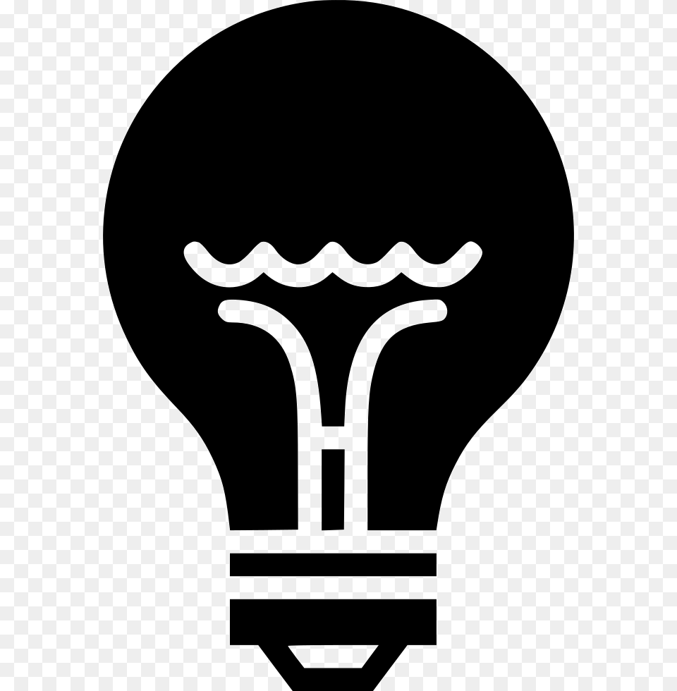 Light Bulb Illustration, Stencil, Lightbulb Free Png