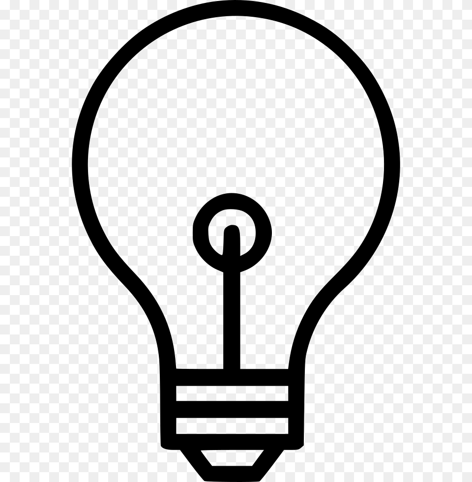 Light Bulb Light Bulb Outline Svg, Lightbulb Free Png Download