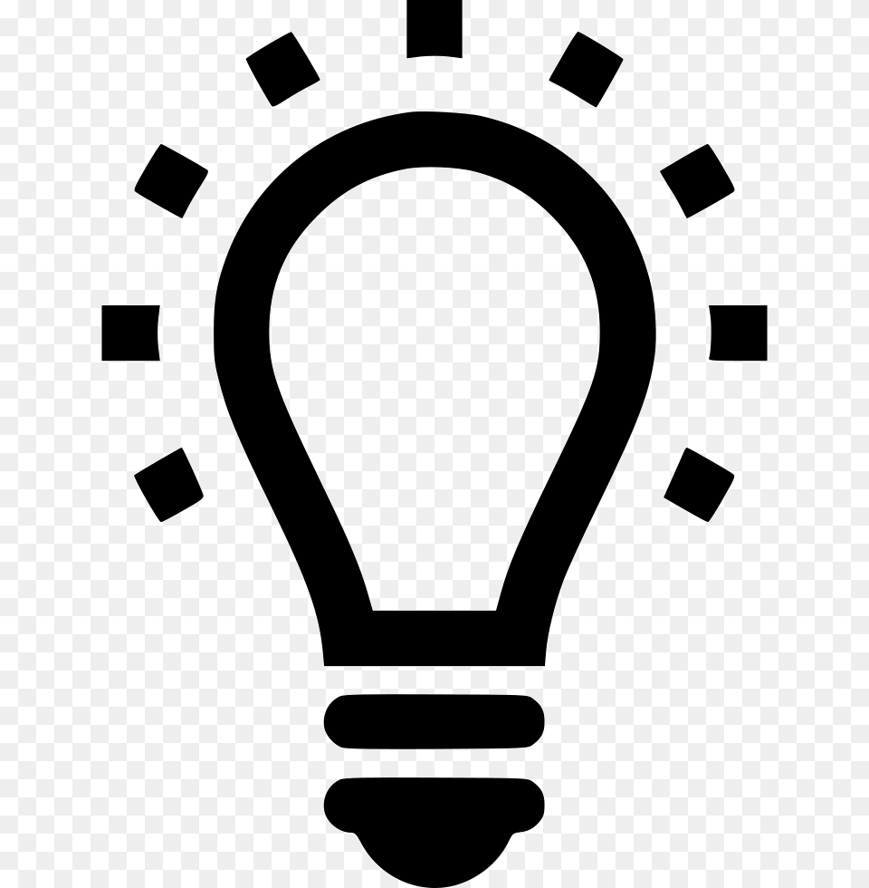 Light Bulb Lightbulb Icon, Stencil, Device, Grass, Lawn Free Transparent Png