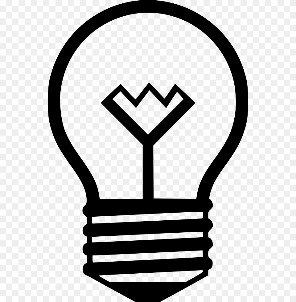 Light Bulb Lightbulb Icon Clothing, Hardhat, Helmet Free Png Download