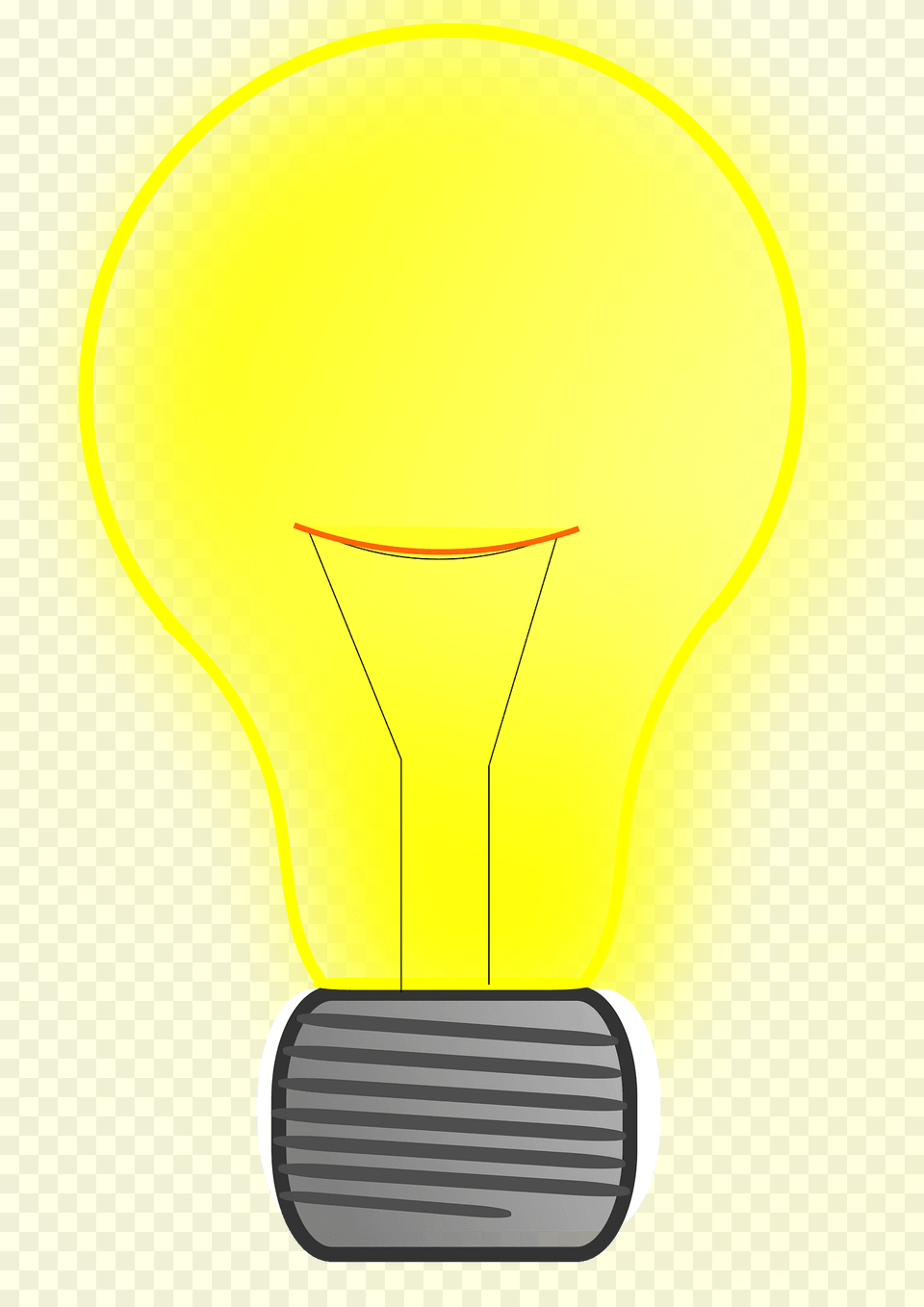 Light Bulb Lit Up Clipart, Lightbulb Png