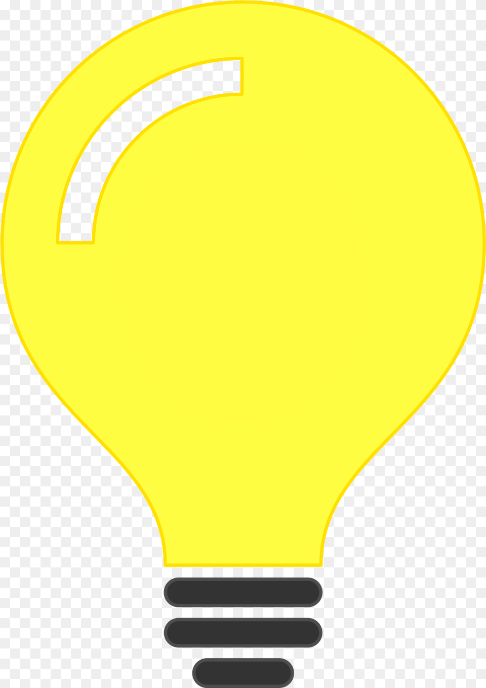 Light Bulb Minimalist, Lightbulb, Disk Free Png Download