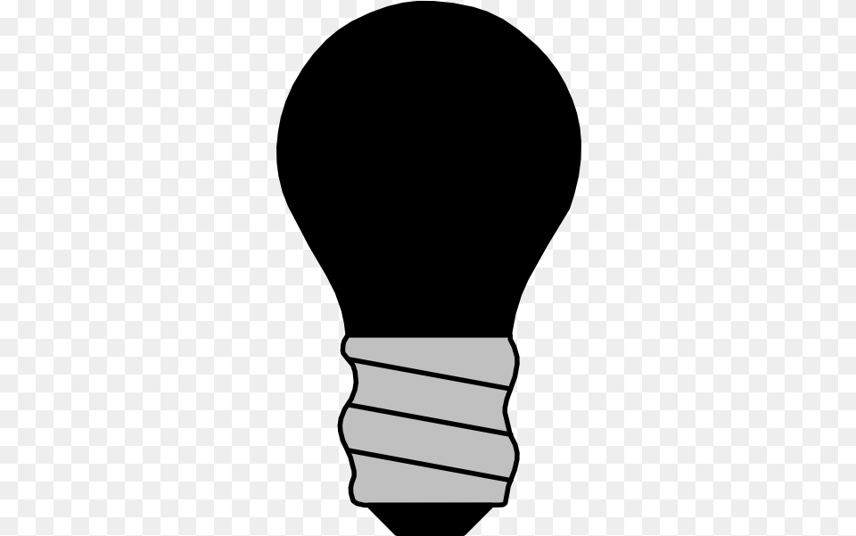 Light Bulb Off Black Clip Art Clip Art Light Bulb Off, Book, Publication, Silhouette, Text Png Image