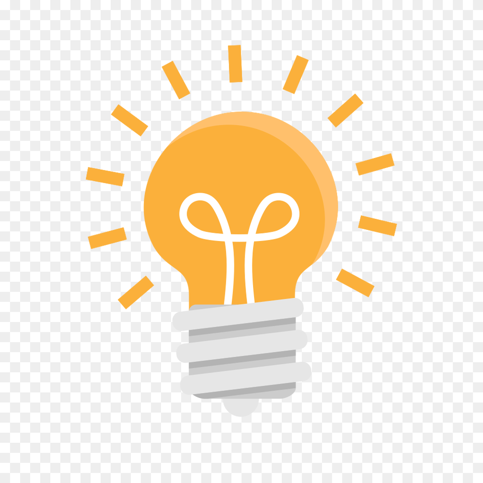 Light Bulb Or Idea Flat Icon Vector, Lightbulb, Dynamite, Weapon Free Png