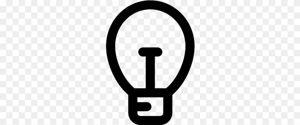Light Bulb Outline Vector Incandescent Light Bulb, Gray Free Png Download