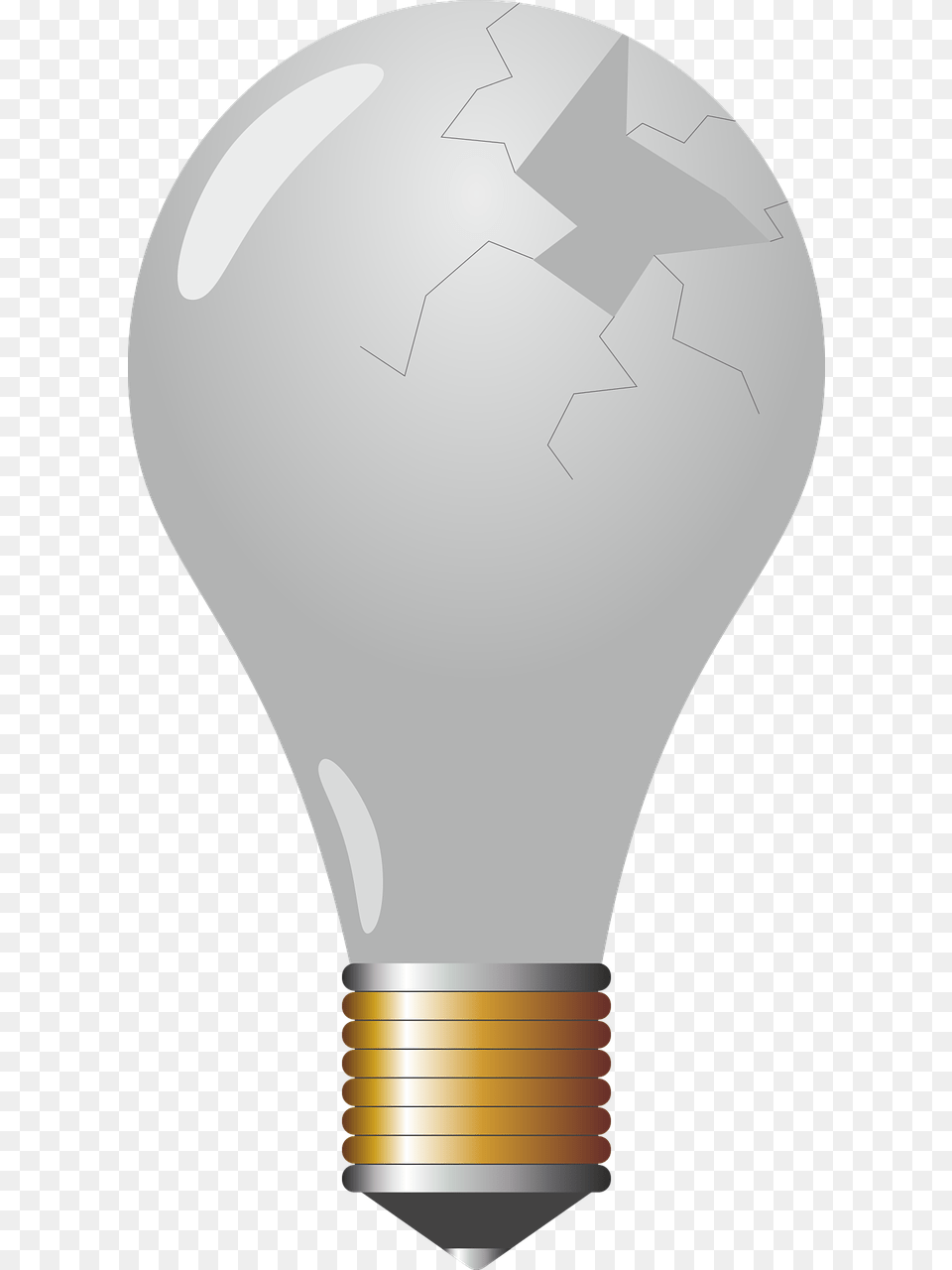 Light Bulb Pear Lamp Picture Broken Light Bulb, Lightbulb Free Transparent Png