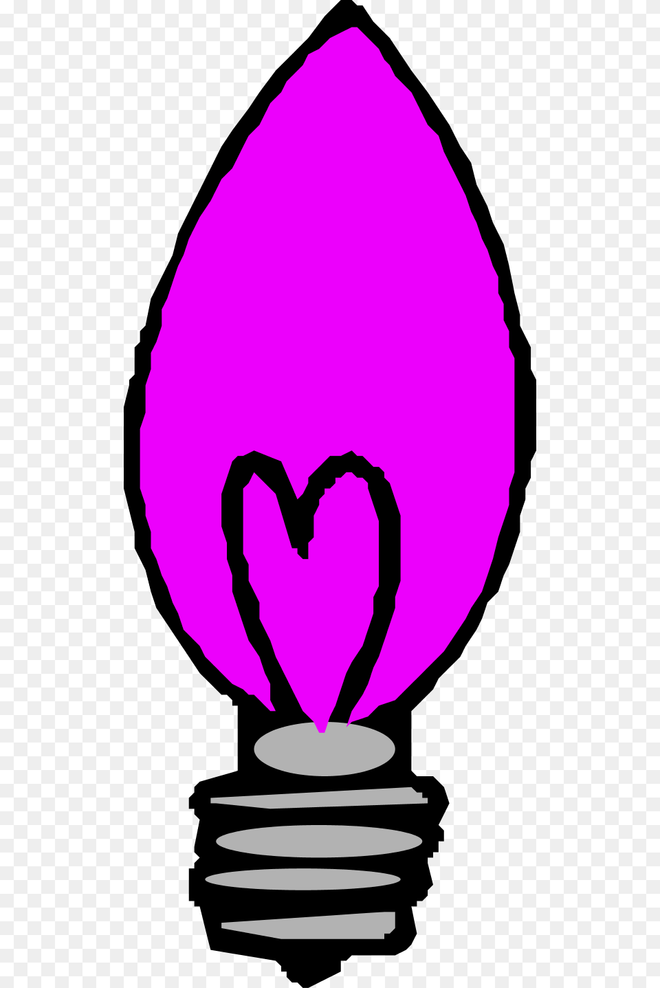 Light Bulb Pointed Vector Clip Art Pointy Light Bulb Drawing, Flower, Petal, Plant, Purple Free Png Download