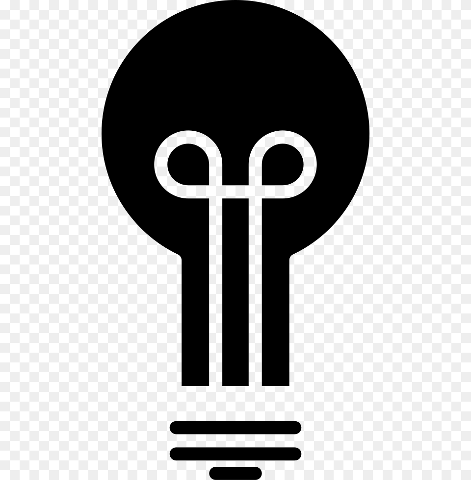 Light Bulb Promil No Problem, Stencil, Cross, Symbol, Cutlery Free Png