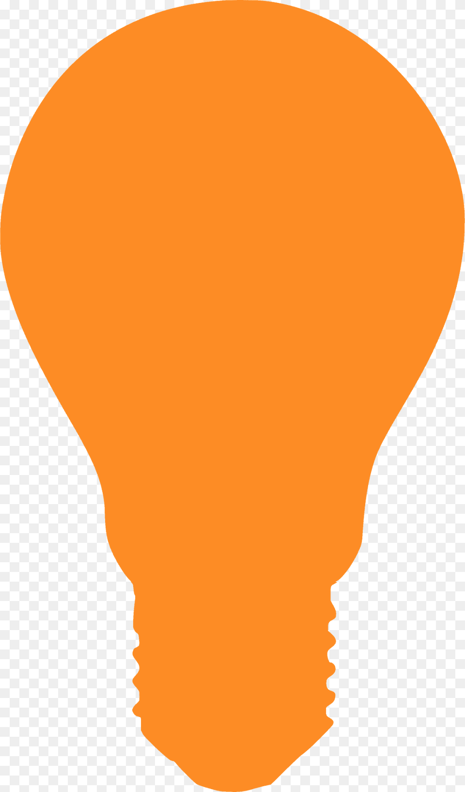 Light Bulb Silhouette, Lightbulb, Person Free Png