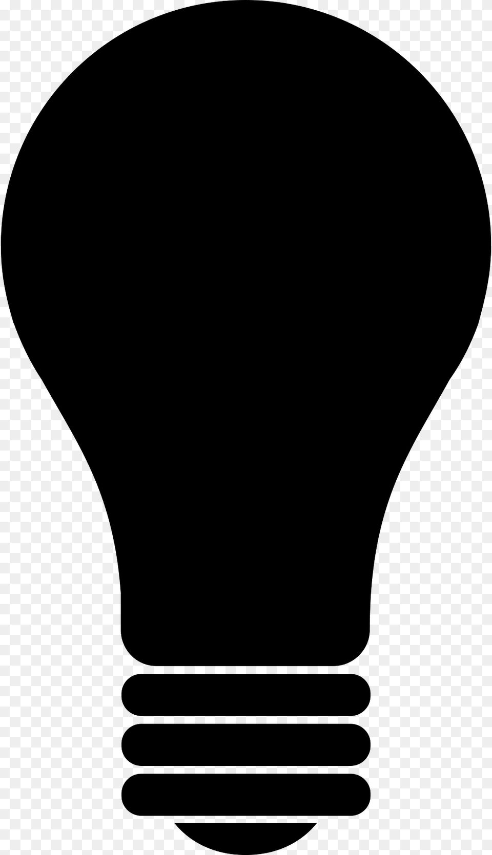 Light Bulb Stencil Clipart, Lightbulb Free Png