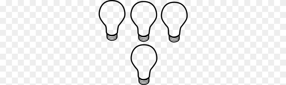 Light Bulbs Clip Art, Gray Png Image
