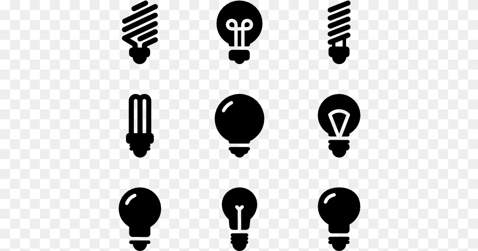 Light Bulbs Fill Light Bulb Vector, Gray Png