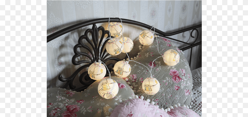 Light Chain Paper Lanterns Ceiling Fixture, Lamp, Home Decor, Cushion, Crib Free Png Download