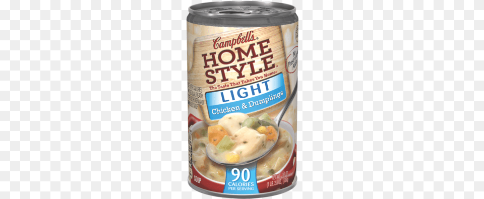 Light Chicken And Dumpling Soup Campbell39s Homestyle Chicken Noodle Soup, Food, Meal, Tin, Bowl Free Png Download