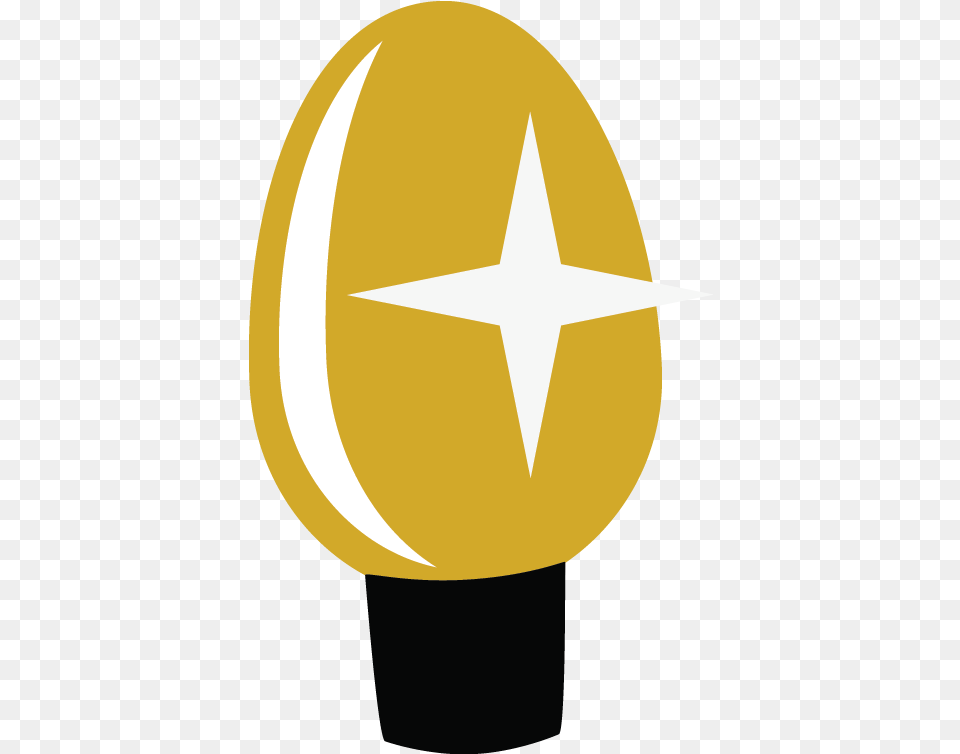 Light Clipart Holiday For Gold Christmas Light Bulb Clipart, Star Symbol, Symbol, Lighting, Astronomy Free Transparent Png