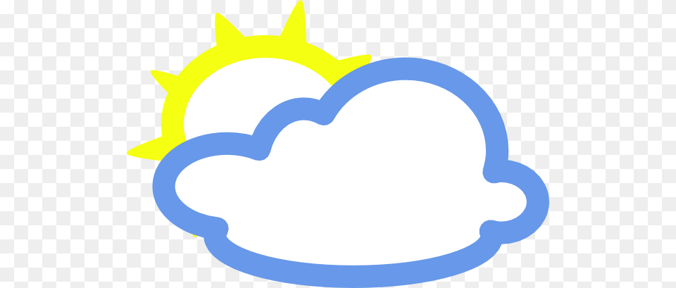 Light Clouds And Sun Weather Symbol Clip Art For Web, Animal, Kangaroo, Mammal, Fish Free Png Download
