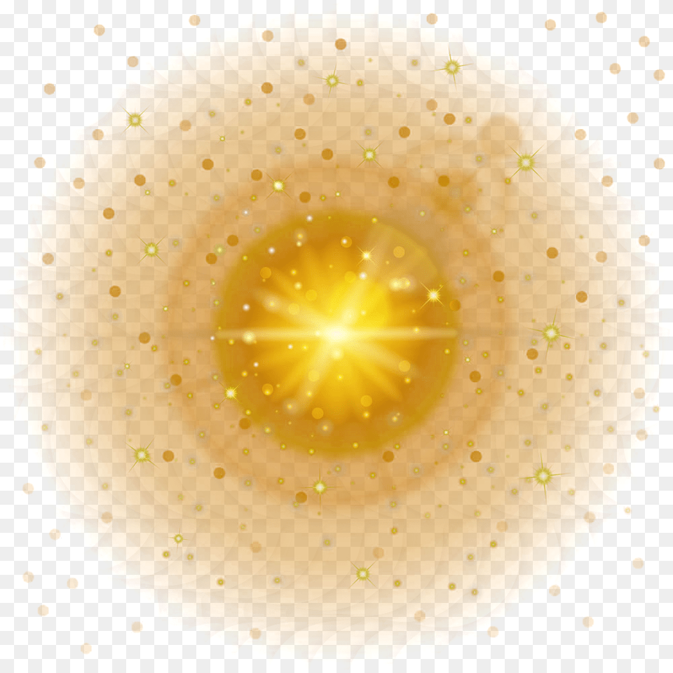 Light Effect Yellow Lens Fantasy Flare Clipart Lens Flare, Pattern, Sun, Nature, Outdoors Free Png Download